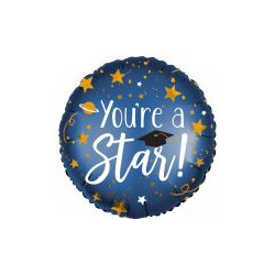 Balon foliowy standard "You'Re A Star" 43cm