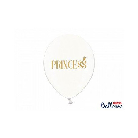 Balony 30cm, Princess, Crystal Clear