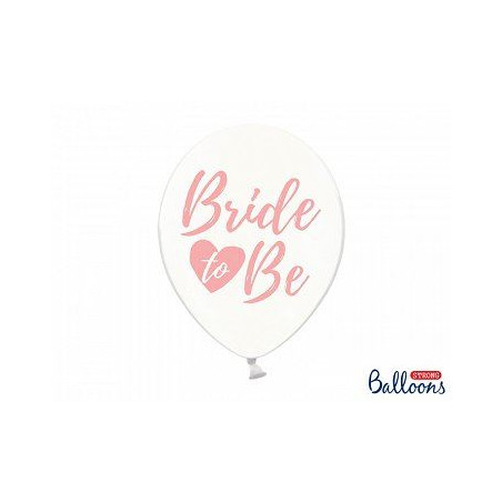 Balony 30cm, Bride to be, Crystal Clear