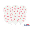 Balon 30 cm, Usta, czerwony