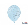 Balony 30cm, Kropki, Pastel Baby Blue