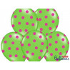 Balony 30cm, Kropki, Pastel Lime Green