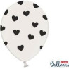 Balony 30cm, Serduszka, Pastel Pure White