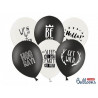 Balony 30cm, Party, P. Black, P.Pure White