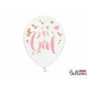 Balony 30cm, It\'s a Girl, P. Pure White (1 op. / 6