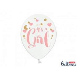 Balony 30cm, It's a Girl, P. Pure White (1 op. / 6