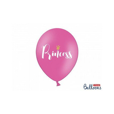 Balony 30cm, Princess, Pastel Hot Pink