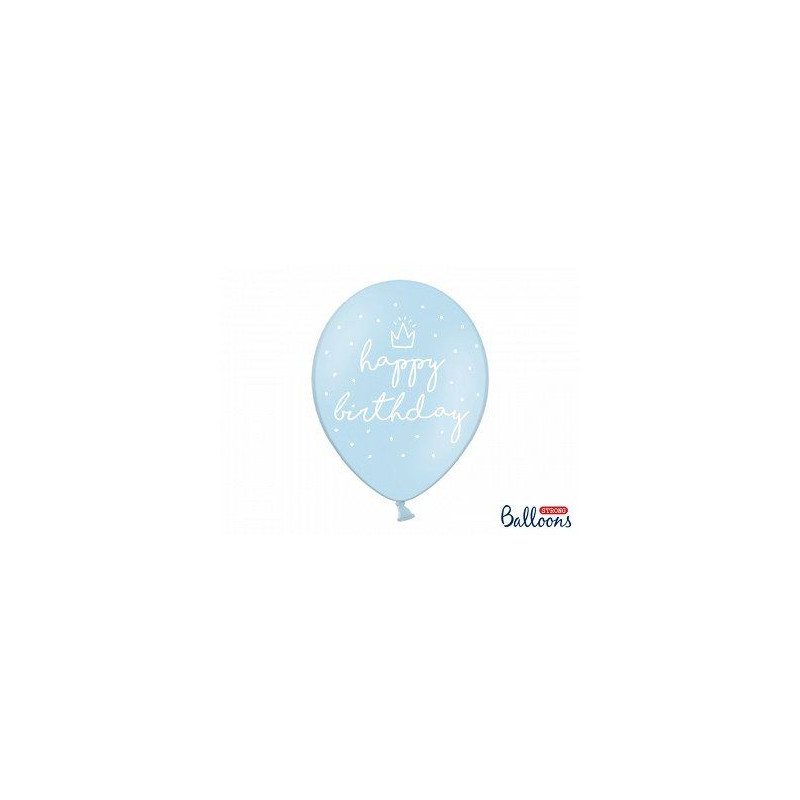 Balony 30 cm HB P.Baby Blue, 6 szt