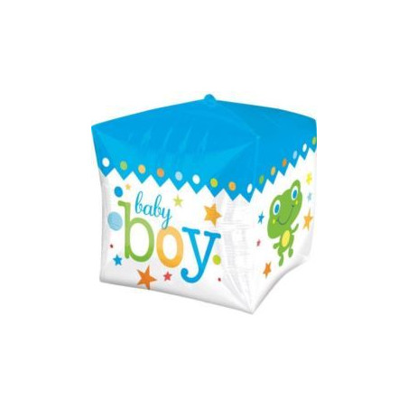 Balon, foliowy kostka Narodziny dziecka - chłopiec