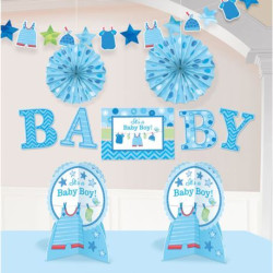 Zestaw dekoracyjny Baby Shower Chlopiec 10 element