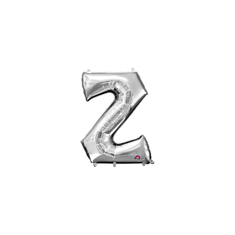 Balon foliowy Litera "Z" srebrny63x83 cm