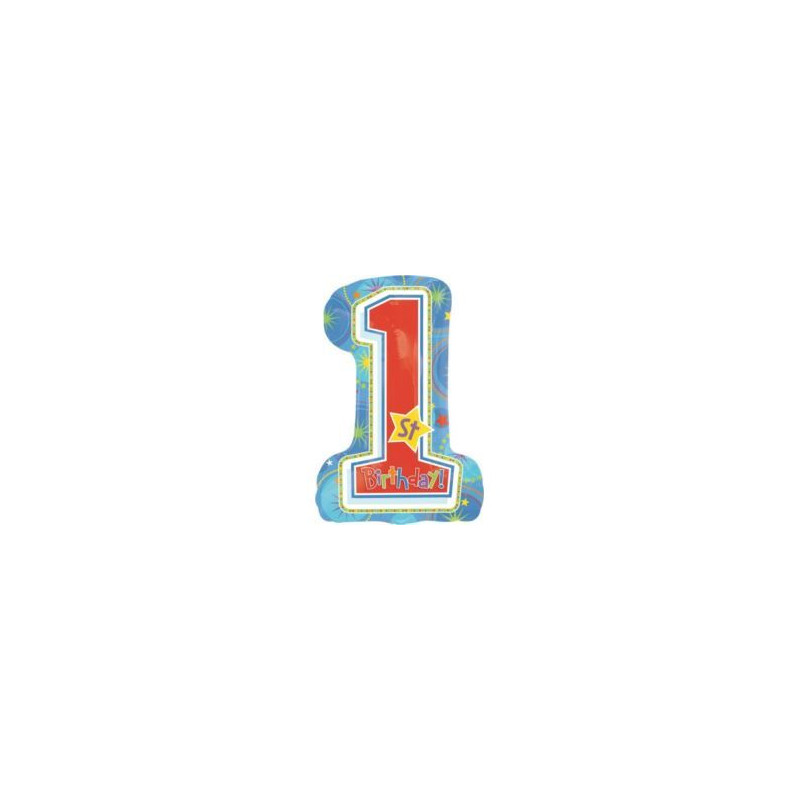 Balon, foliowy 24" w kształcie cyfry "1"
