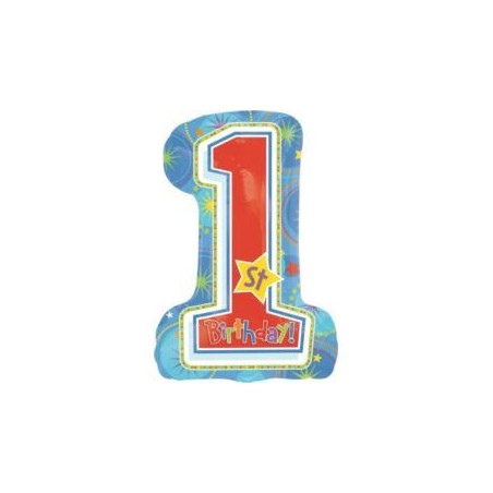 Balon, foliowy 24" w kształcie cyfry "1"