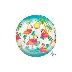 Balon foliowy Orbs- "Let`s Flamingle" 1 szt.