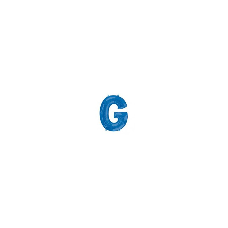 Balon foliowy Litera "G" niebieski, 63x81 cm