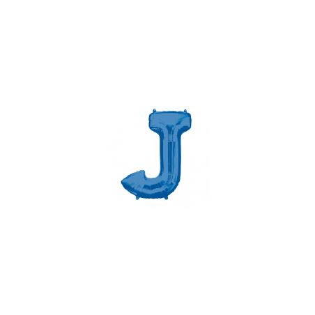 Balon foliowy Litera "J" niebieski, 58x83 cm
