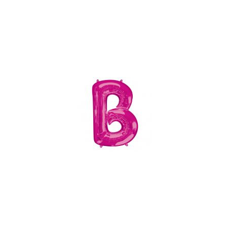 Balon foliowy Litera "B" różowy, 58x86 cm