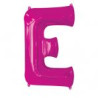 Balon foliowy Litera "E" różowyi, 53x81 cm
