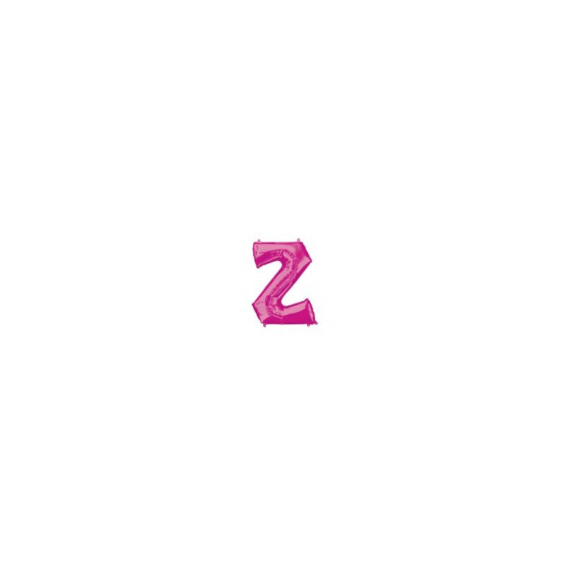 Balon foliowy Litera "Z" różowy 83x83 cm