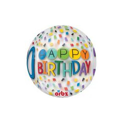 Balon foliowy Orbz na "30- te urodziny" 38x40 cm