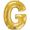 Balon foliowy litera "G" 63x81 cm - złoty