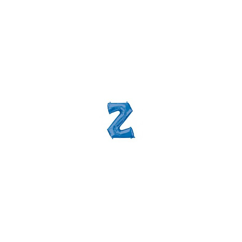Balon foliowy Litera "Z" niebieski 83x83 cm