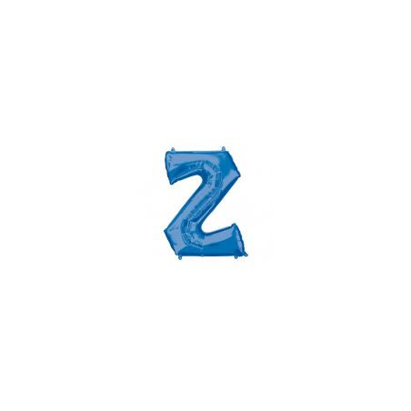 Balon foliowy Litera "Z" niebieski 83x83 cm