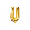 Balon foliowy Litera "U", 35cm, złoty