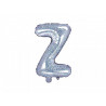 Balon foliowy Litera "Z", 35cm, holograficzny