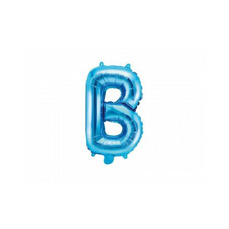 Balon foliowy Litera "B", 35cm, niebieski
