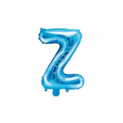 Balon foliowy Litera "Z", 35cm, niebieski