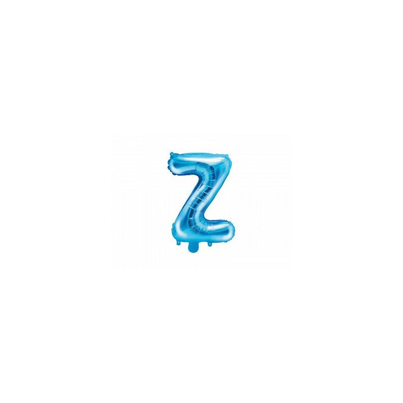 Balon foliowy Litera "Z", 35cm, niebieski