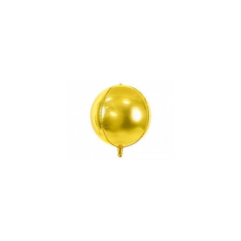 Balon foliowy Kula, 40cm, złoty