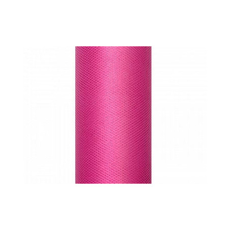 Tiul gładki, różowy, 0,5 x 9m