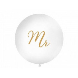 Balon 1 m, Mr, biały