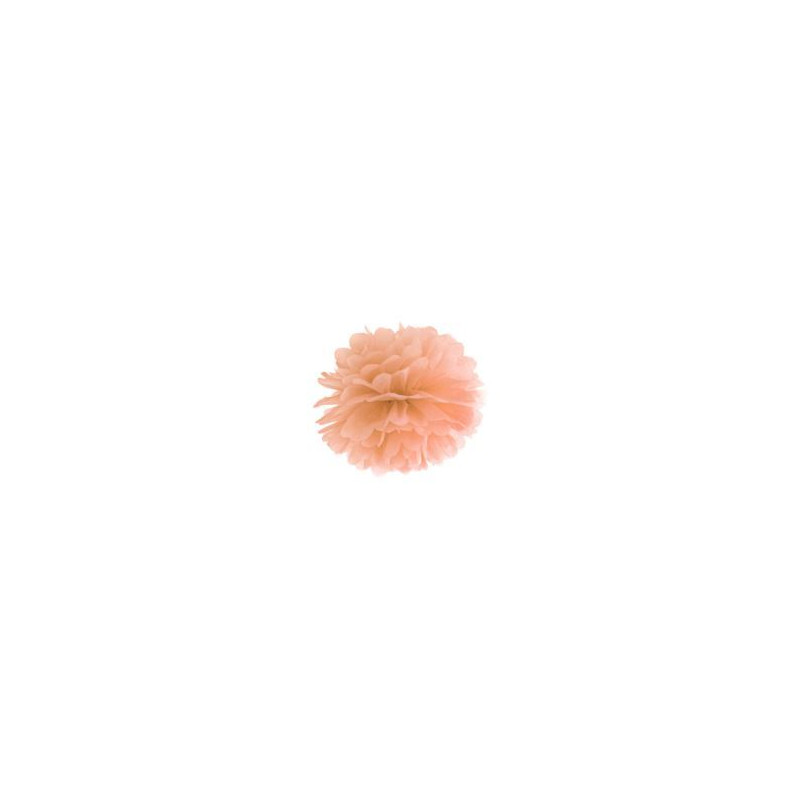 Pompon bibułowy, j. mgl. nieb., 25cm