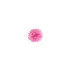 Pompon bibułowy,różowy 35cm, 1 szt.