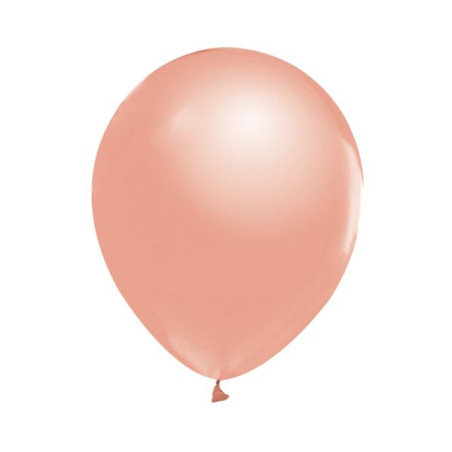 Balony Beauty&Charm, metaliki różowo-złote 12"/ 10