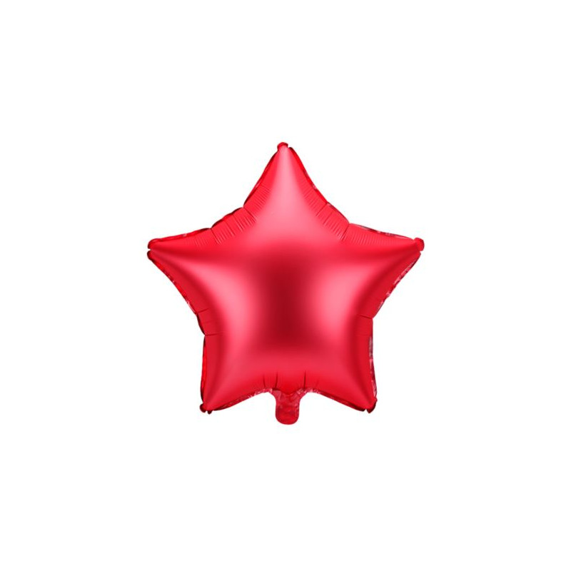 Balon foliowy Gwiazdka, 48cm, czerwony 1 szt.
