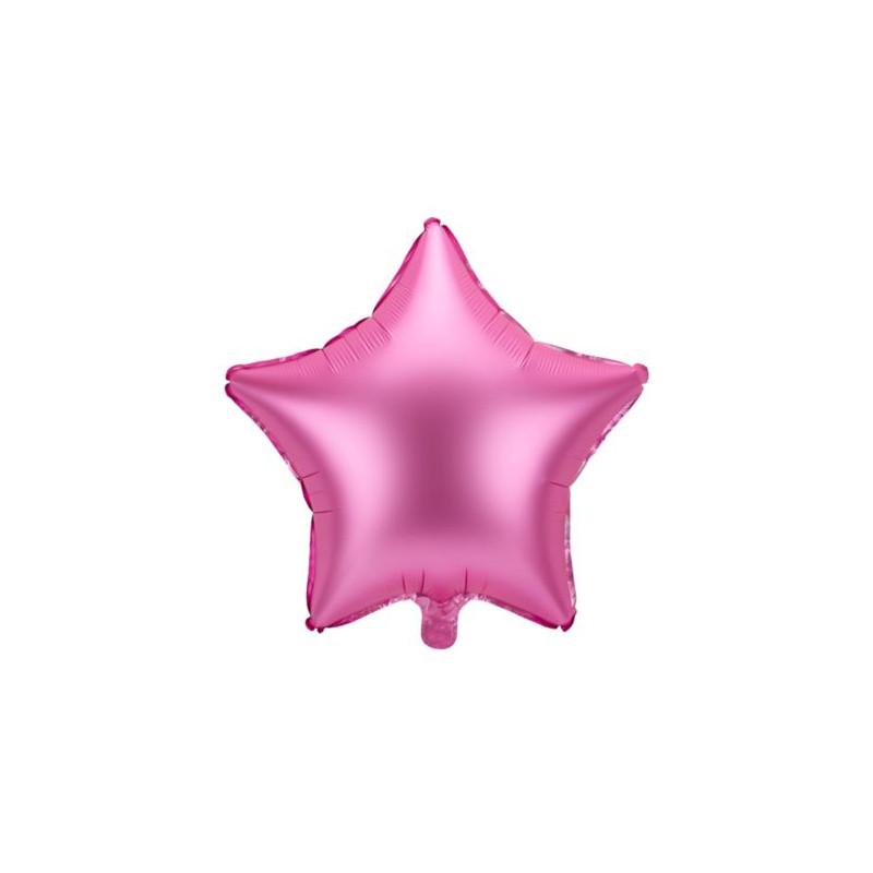 Balon foliowy Gwiazdka, 48cm, różowy 1 szt.