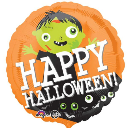 Standard "Happy Halloween Zombi" balon foliowy okr