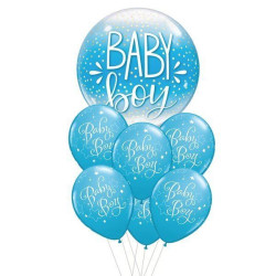 Komplet balonów baby boy niebieski