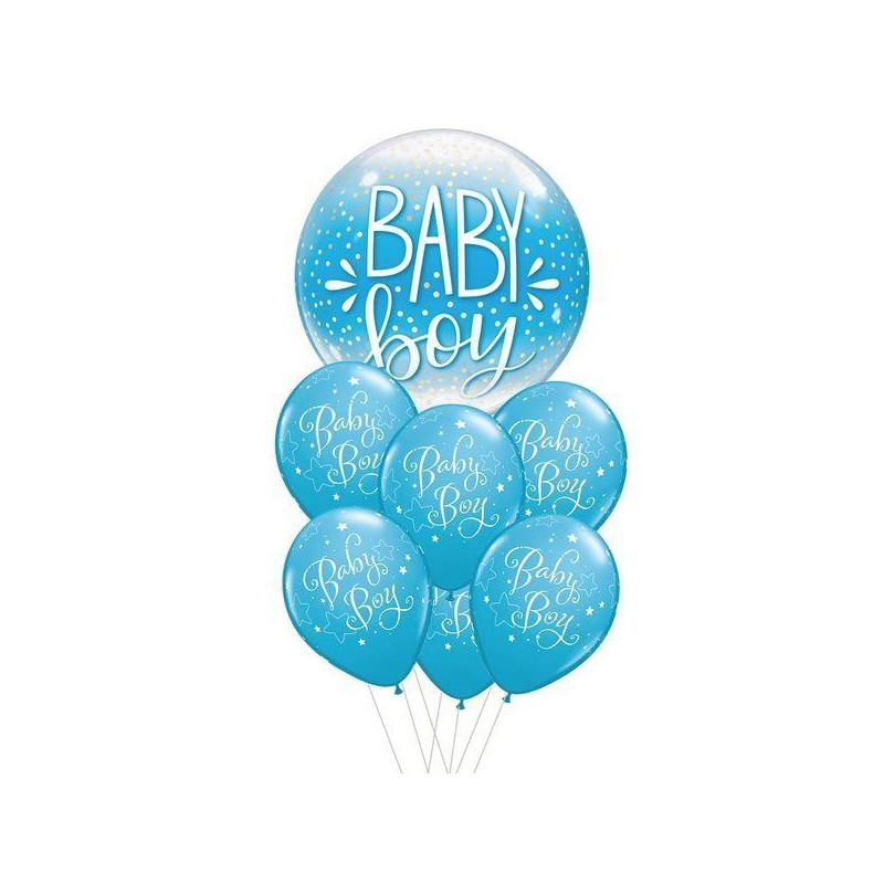 Komplet balonów baby boy niebieski