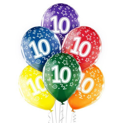 Balony 12" na 10 urodziny