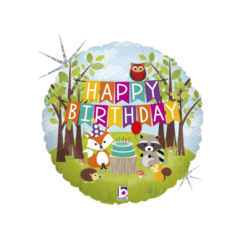 Balon Grabo 18'' Wooland Birthday Party