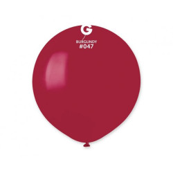 Balony G150 pastel 19 cali - bordowe