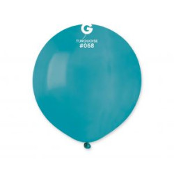 Balony G150 pastel 19 cali - turkusowo-niebieskie