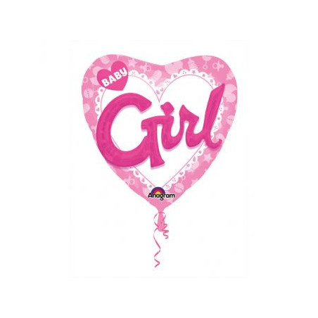 Balon foliowy Baby Girl 91x 91 cm