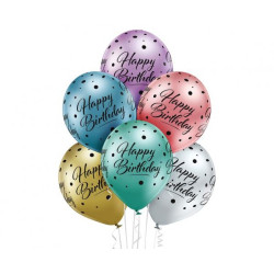 Balony D11 Happy Birthday, 6 szt.