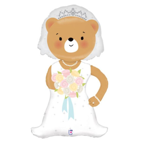 Balon Grabo 43'' Linky Bride Bear Pani Młoda